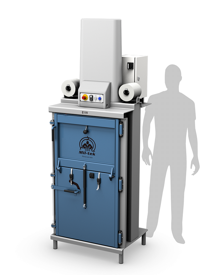 E119 Elektrisk papp- och plastpress