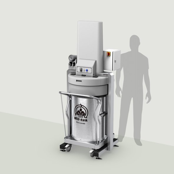 Grå komprimator för blandade material skalad